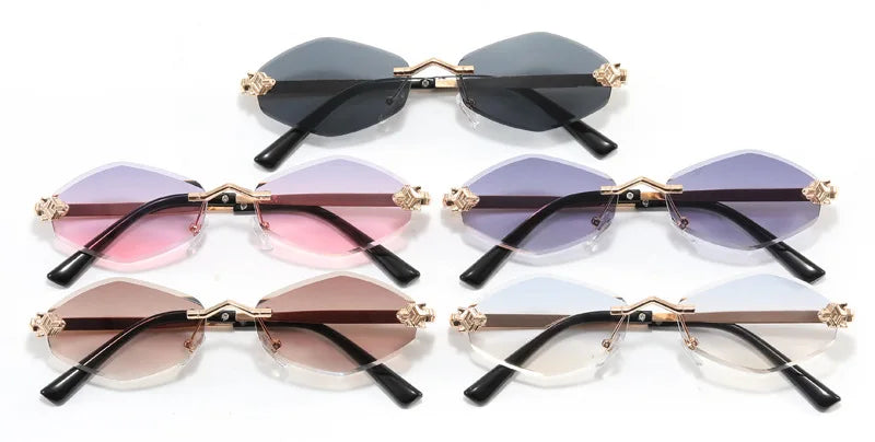 Fashion Small Polygonal Sunglasses for Women