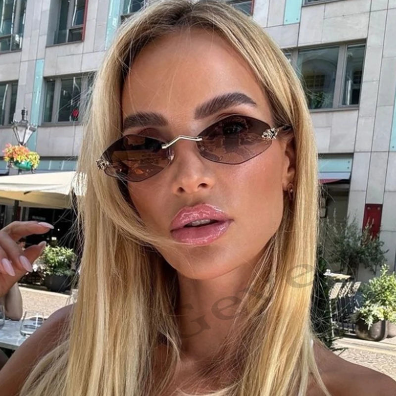 Fashion Small Polygonal Sunglasses for Women