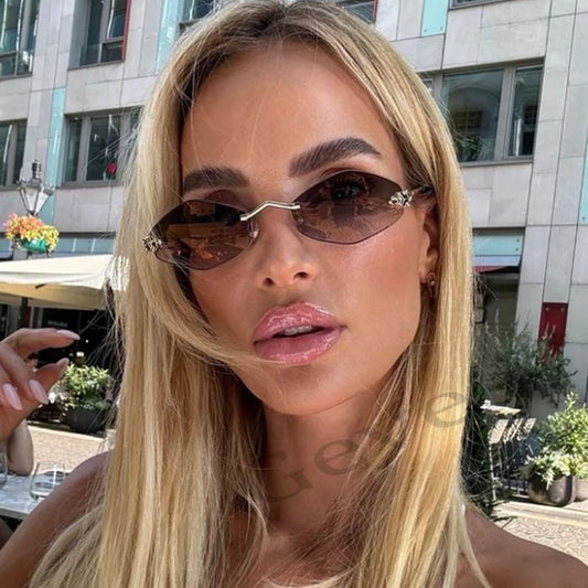Fashion Small Polygonal Sunglasses for Women